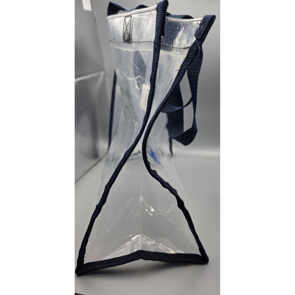 St. Louis Blues NHL Clear Stadium Tote Bag FOCO Logo Navy Handles 12x12 - Picture 9 of 10